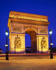 Fototapet Arc de Triumf seara, Paris