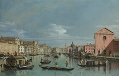 Veneția: Canalul Mare cu vedere la Santa Croce