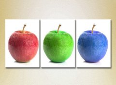 Триптих Три цветных яблока_01