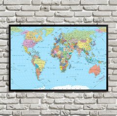 Политическая карта мира на английском