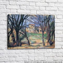 Cezanne, Copaci și case, 1885 87