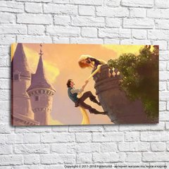 Prințul Stefan urcă la Rapunzel