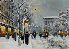 Париж в снегу (Paris dans la neige)