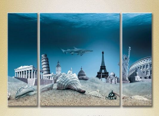 Triptic Monumente arhitecturale mondiale sub apă_01