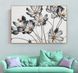 Букет полевых цветов на светло сером фоне
