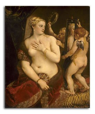 Венера перед зеркалом, 1555