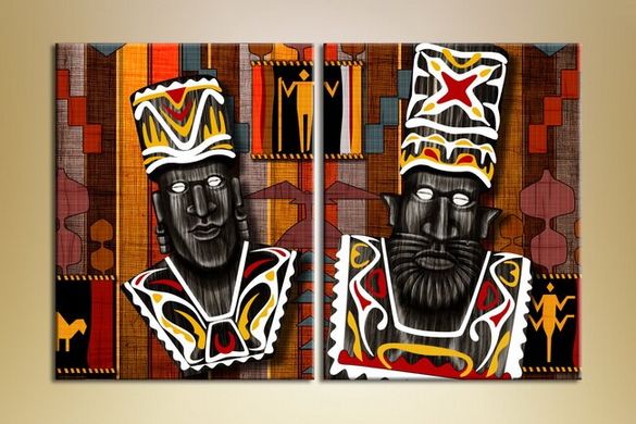 Диптих африканские маски