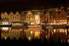 Fototapet Bergen, Norvegia