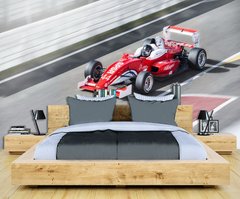 Mașină de Formula 1 pe pista de curse