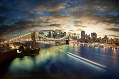 Фотообои Нью-Йорк на закате