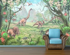 Парк юрского периода с динозаврами