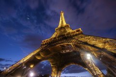 Fototapet Turnul Eiffel noaptea, Paris