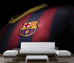 Tricou jucător Barcelona pe fundal negru, sport