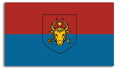 Красно-синий флаг Молдовы 1832 г.
