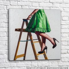 Strong and independent_stepladder in green