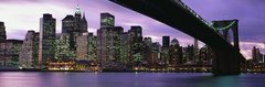 Фотообои Панорамный вид на светящийся Манхэттен