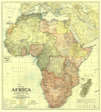 Fototapet Africa si Vecinatatea(1922)