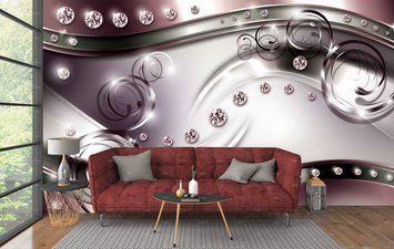 Modele liliac și diamante, abstracție 3D