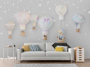 Ursuleț de pluș &icirc;ntr-un balon