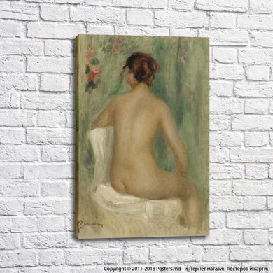 Pierre-Auguste Renoir, Nud așezat văzut din spate, 1895.