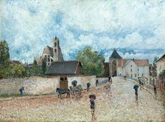 Moret-sur-Loing, Ploaie, 1887–1888.