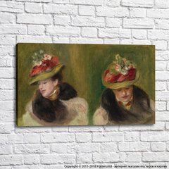 Pierre Auguste Renoir Double Portrait of Jeanne Baudot