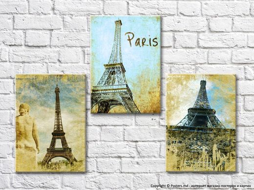 Париж, Эйфелева Башня, и скульптура