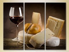 Триптих Вино и сыр