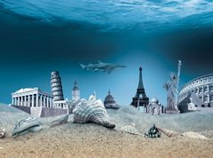 Fototapet Obiective turistice ale lumii sub apă