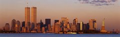 Fototapet Vedere panoramică de seară asupra Manhattanului
