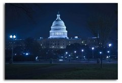 Вашингтонский Капитолий ночью