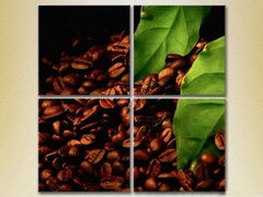 Полиптих Зерна, листья кофе