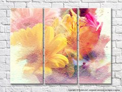 Abstracție de flori colorate