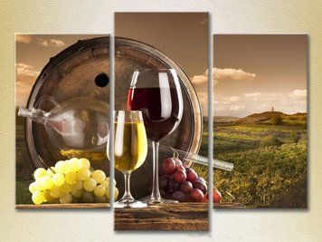 Triptic Natura moartă. Vin alb și roșu_02