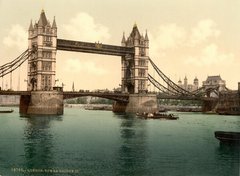 Fototapet Tower Bridge, vintage