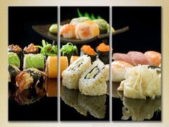 Triptic Sushi și rulouri