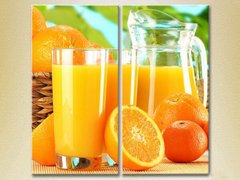 Диптих Кувшин апельсинового сока