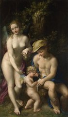 Venus cu Mercur și Cupidon (cap.