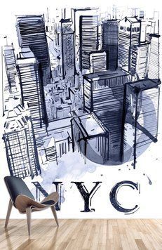 Desen monocrom din New York