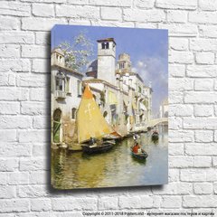 Рубенс Санторо Венецианский канал и гондолы