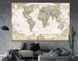 Политическая карта мира, Английский язык, античный стиль