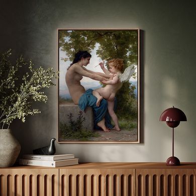 Adolphe William Bouguereau_Fata și Cupidon
