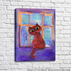 Рыжий кот у окна
