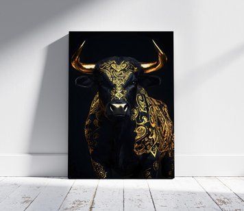Bufalo, negru cu modele aurii