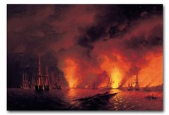 Синопский бой 18 ноября 1853 года (ночь после боя). 1853.