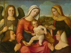 Богородица с младенцем, святыми и дарителями