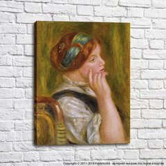 Пьер Огюст Ренуар «Портрет женщины с зеленой лентой», 1905 год.
