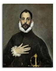 Портрет кабальеро с рукой на груди