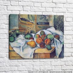 Still Life with Napkin and Fruit on a Table, 1895 1900